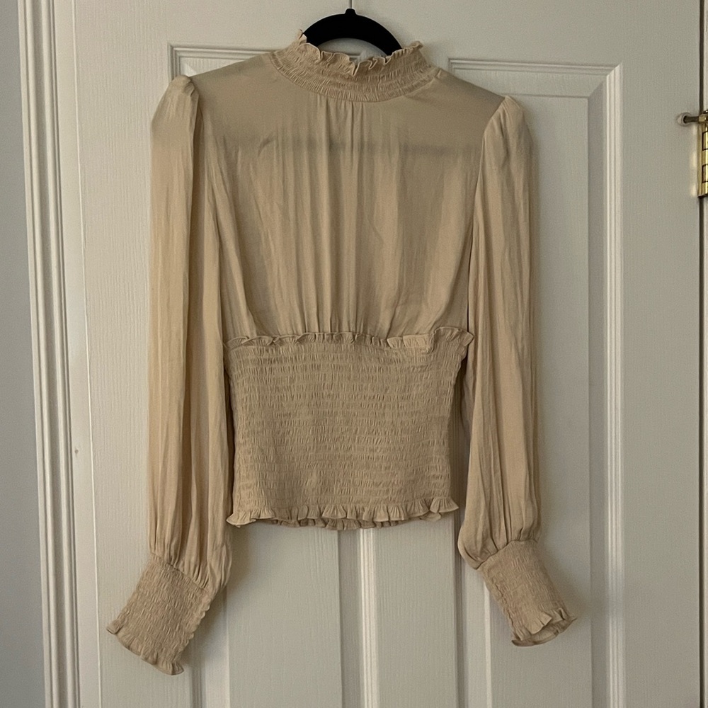Heartloom Cream Long Sleeve Blouse